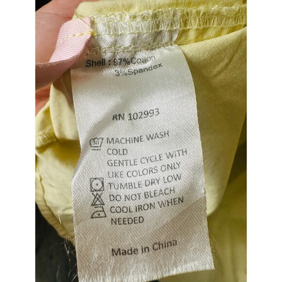 SAUNDERS x RTR Butter Yellow Collared Neck Oversized Button Up Dress Size 10 - Picture 13 of 16